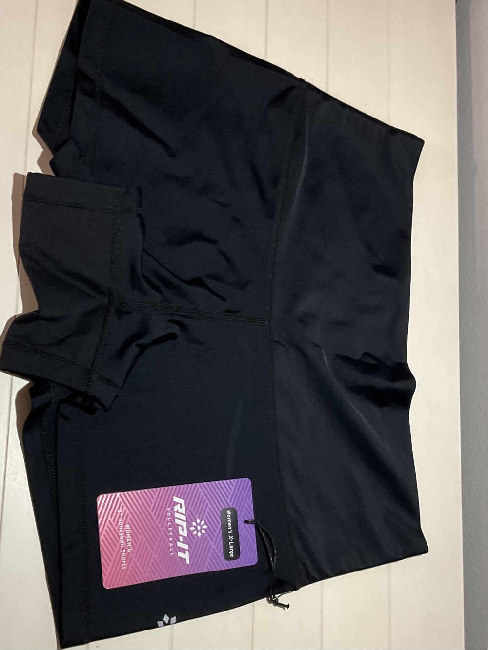 RIP-IT Women's High-Rise Black Volleyball Shorts